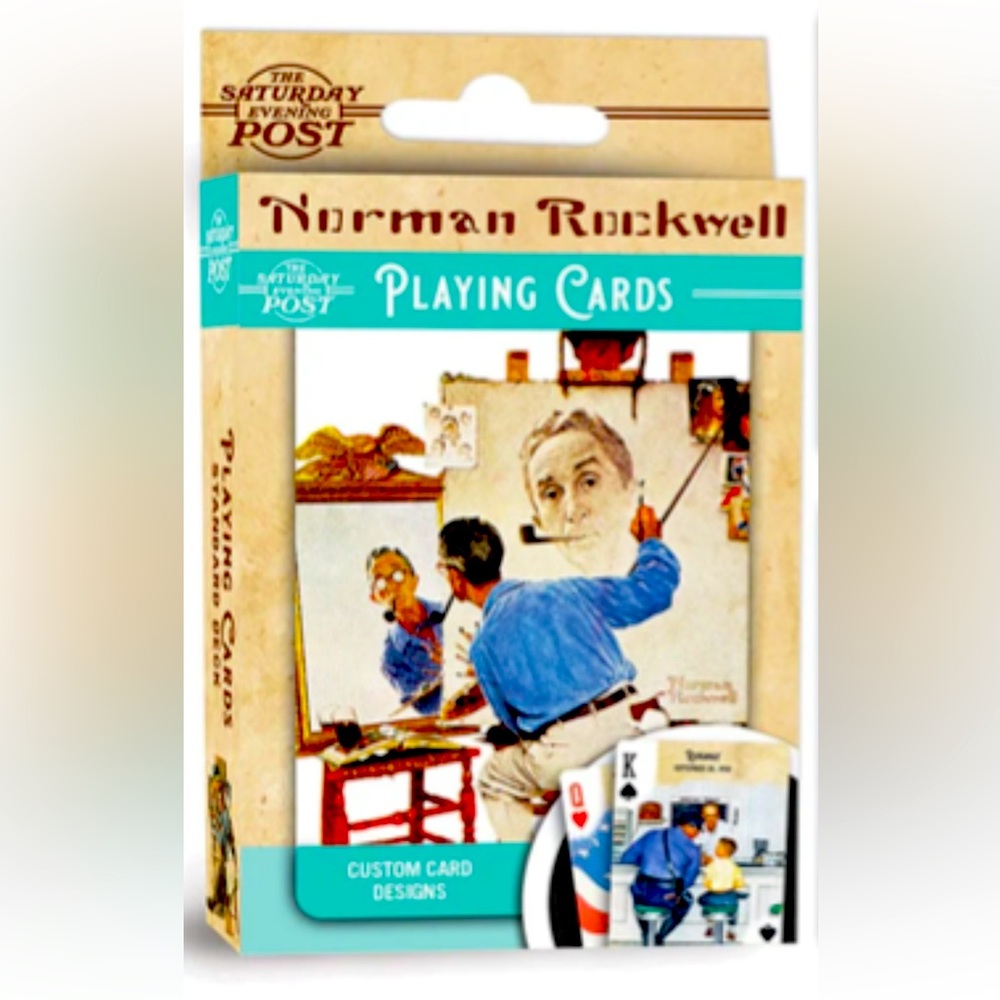 ♥️♣️♦️♠️ LETS PLAY❗️”SATURDAY EVENING POST” NORMAN ROCKWELL PLAYING CARDS❗️